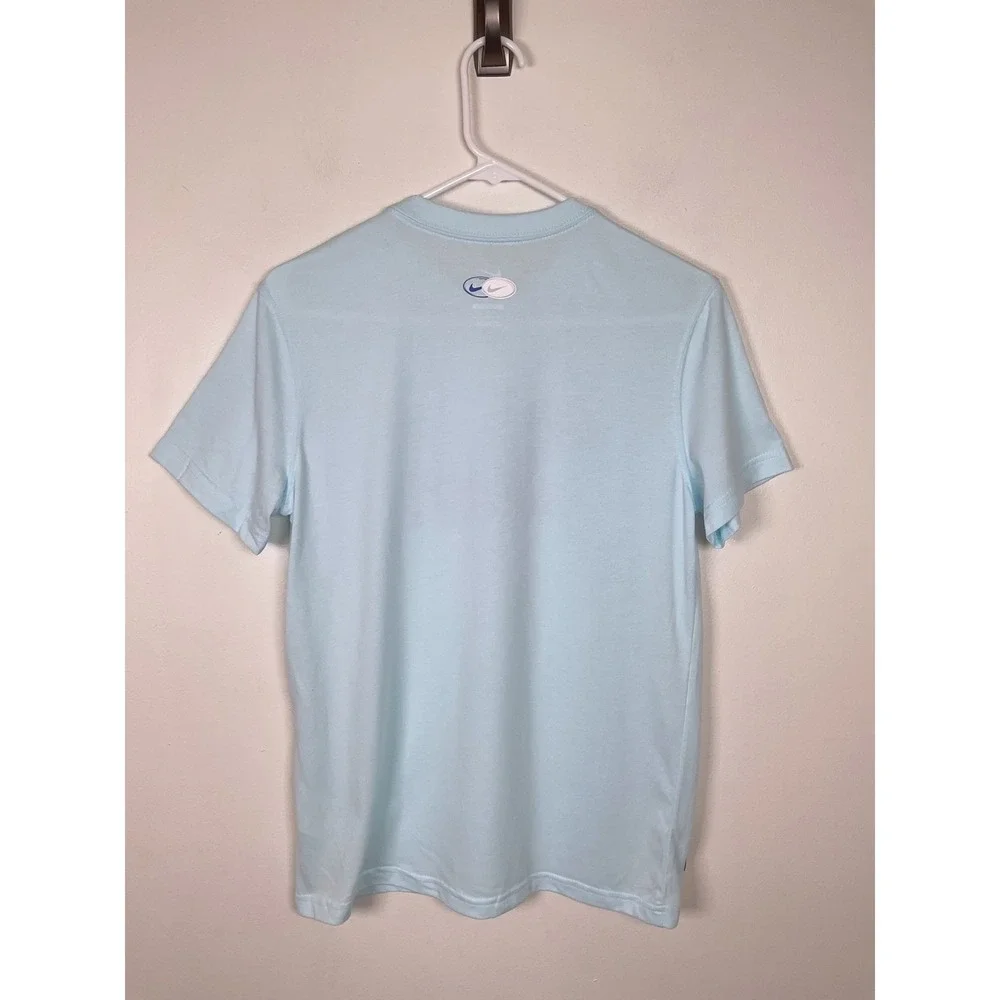 Nike Future Champs Kids‎ T-Shirt Athletic Blue White Logo Tee Boys Girls